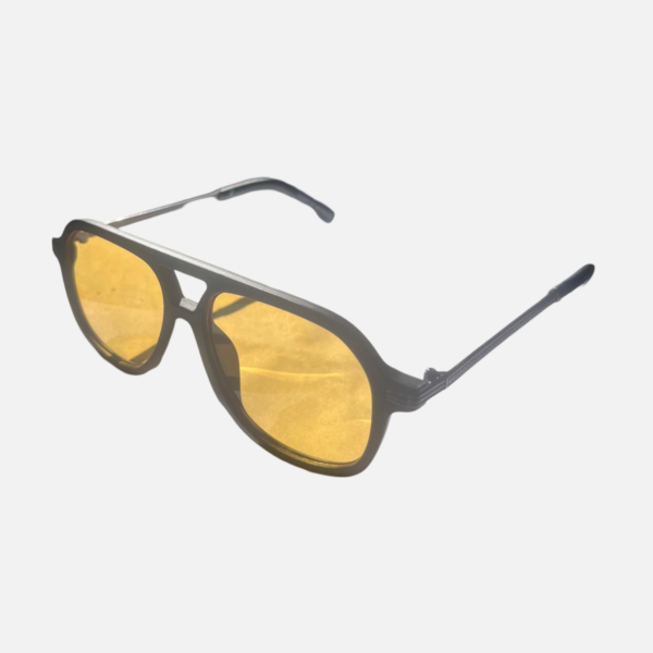 Óculos de Sol Kendall Preto Fosco Amarelo - Image 2