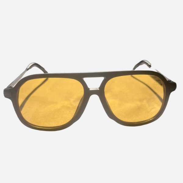 Óculos de Sol Kendall Preto Fosco Amarelo